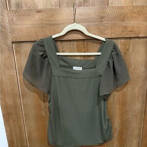 Calvin Klein Dark Green Women's Blouse